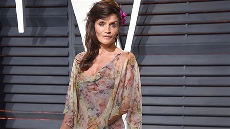 Helena Christensen 52 Stuns In Neon Pink Cut Out Swimsuit During ‘100 Degrees Of Summer