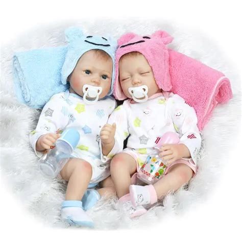 Npkcollection High End Twins Boyandgirl Silicone Reborn Babies Dolls One
