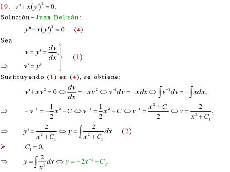 Cálculo21 Solución General De Una Ecuación Diferencial Homogénea Con
