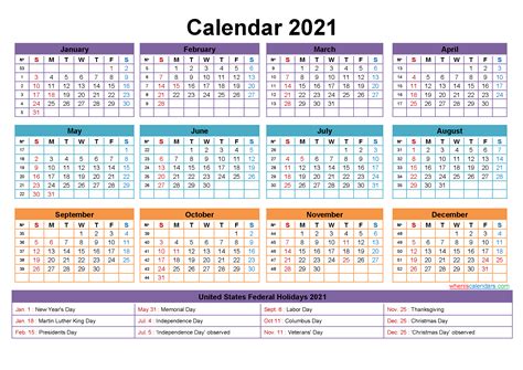 Free Editable 2021 Calendars In Word Printable Calendar 2021 Template