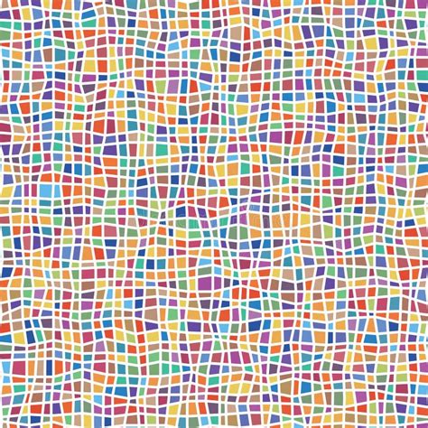 Seamless Abstract Multicolored Geometric Pattern With Rows And Columns