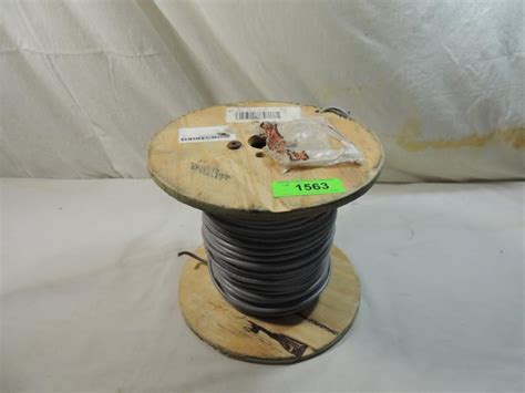 Wooden Spool Grey Electrical Wire