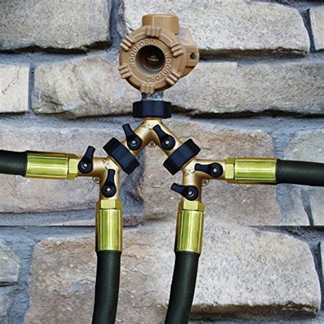 Garden hose 50 ft & nozzle, expandable garden hose heavy duty, retractable water hose 10 function nozzle, flex hose with solid brass fittings &durable latex core, easy storage with garden hose holder. Freehawk® 2 Way Solid Brass Y Valve Garden Hose Connector ...