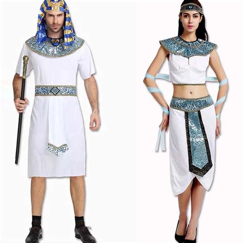 adults ancient egypt white pharaoh costume for men male cosplay costumes dress party decoration