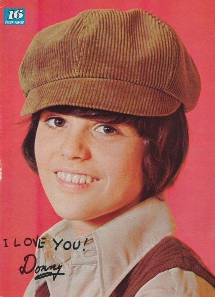 Donny Osmond Pinup Adorable Young Boy In Hat Ztams Donny Osmond