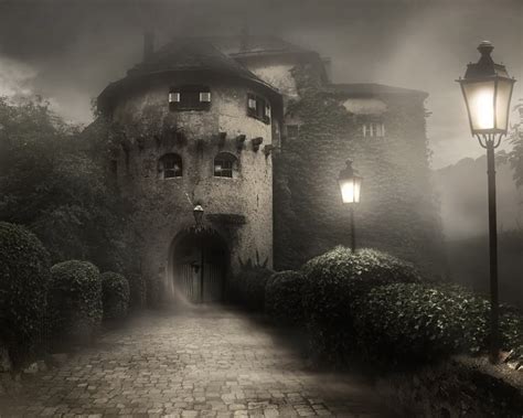 Pin By Linda Land On In The Fog Castle Spooky House Spooky Places