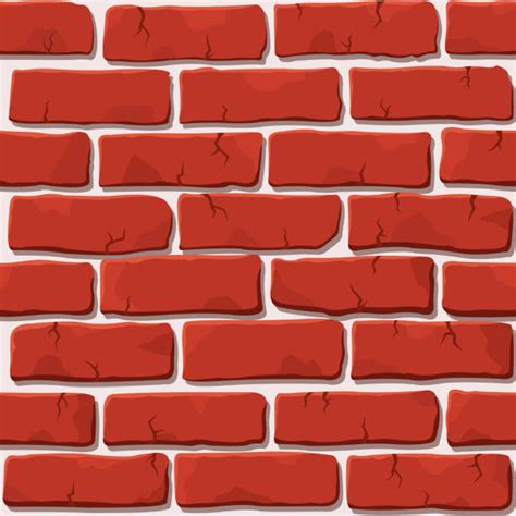 Best Cartoon Of A Red Brick Pattern Illustrations Royalty Free Vector