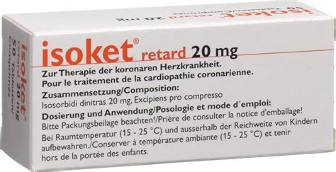 Isoket Retard Tabletten 20mg 50 Stück In Der Adler Apotheke