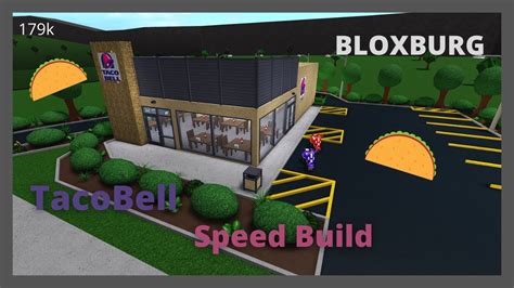 Bloxburg Taco Bell Speedbuild Youtube