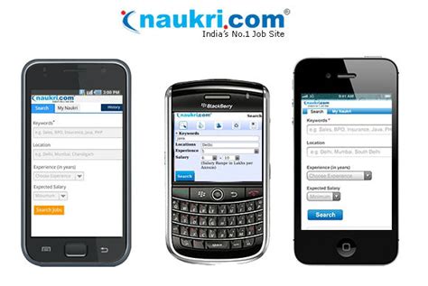 Companies looking for a better way to collect information can try out this job application template at typeform to simplify the process of collecting applications. Introducing Naukri.com Job Search App for Smartphones 2012 ...