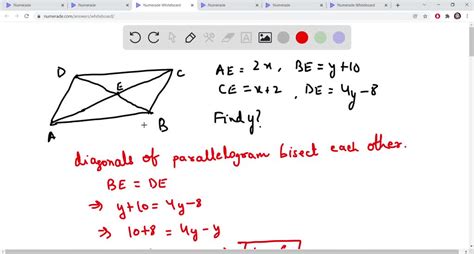 Solved Given Parallelogram Abcd Diagonals Ac And Bd Intersect At
