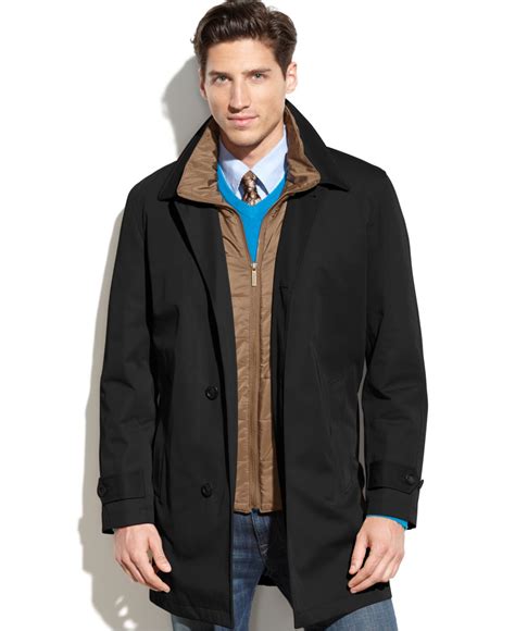 Lyst London Fog Bailey All Weather Trench Coat In Black For Men