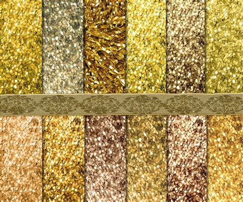 Gold Glitter Digital Paper Scrapbooking Digital Gold Texture Etsy