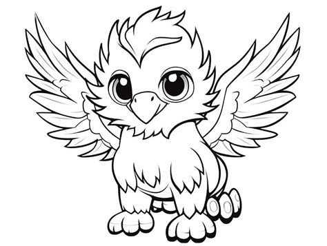 Adorable Griffin Coloring Page Coloring Page