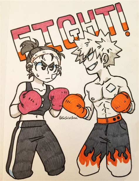 Sai On Twitter Inktober Day 6 And 7 A Little Kacchako Spar And A