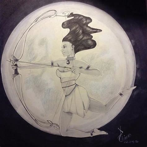 Moon Goddess Painting By Chantelle Christie