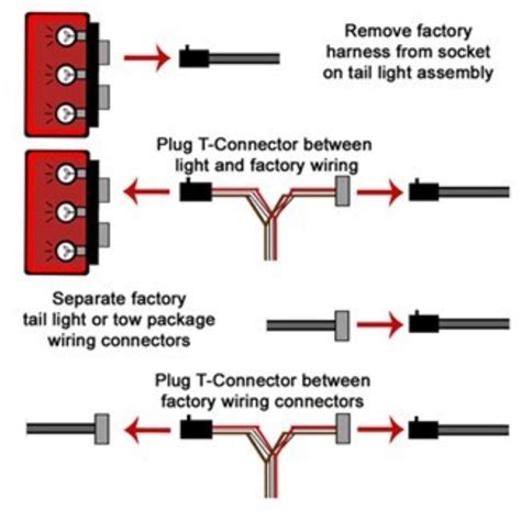 Tail lights, tag light, and side marker lights are powered using the brown wire, leaving the white as the ground. T-One Vehicle Wiring Harness with 4-Pole Flat Trailer Connector Tekonsha Custom Fit Vehicle ...