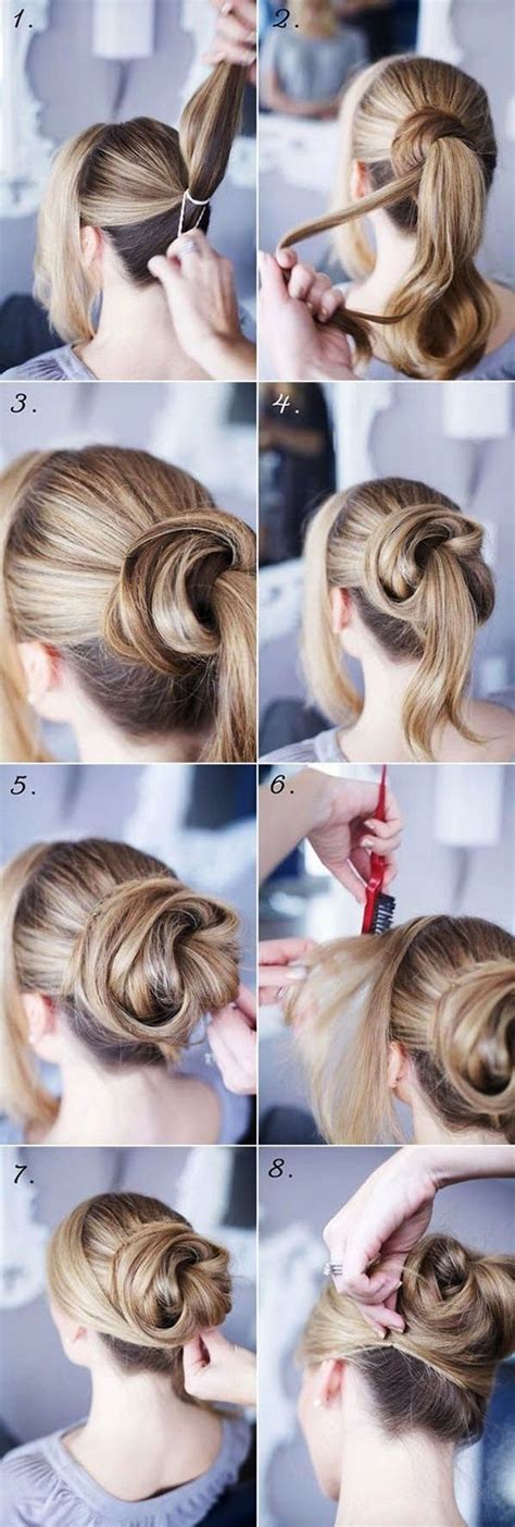Follow steps which are giving on pictures. 15 Easy Step By Step Hairstyles for Long Hair | Hair style ...