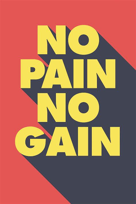 No Pain No Gain Canvas Artwork By Graphinc Icanvas