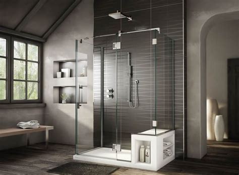 Made using a new 20' high cube container (20' x 8' x 9.5')this build includes: 10 Fabulously Modern Shower Stalls With Seat Ideas