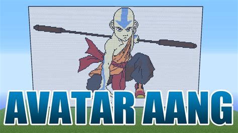 Avatar The Last Airbender Aang Pixel Art Minecraft Youtube