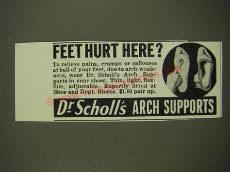 1939 Dr Scholl S Arch Supports Ad Feet Hurt Here FL0579
