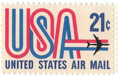 United States Air Mail 21 Cent Stamp Flickr Photo Sharing