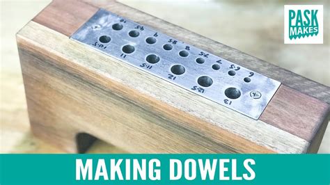 Cutting wooden threads general woodworking. Making Dowels with a Homemade Dowel Plate - YouTube