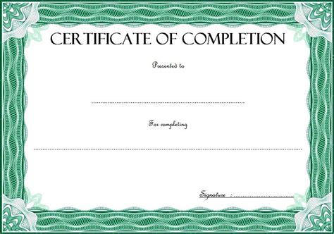 10 Certificate Of Completion Templates Editable Fresh And Professional