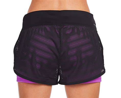 Adidas Womens Gym 2 In 1 Mesh Shorts Black Scoopon Shopping