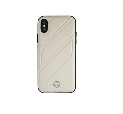 Action Mobile Mercedes Benz Leather Case For Iphone Xs Max Beige