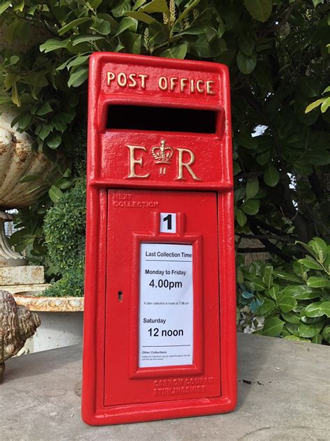 Er Royal Mail Post Box Post Office Box Red British Mailbox With Steel