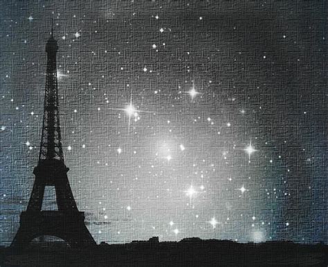 Starry Night In Paris Eiffel Tower Photography Photograph By Marianna