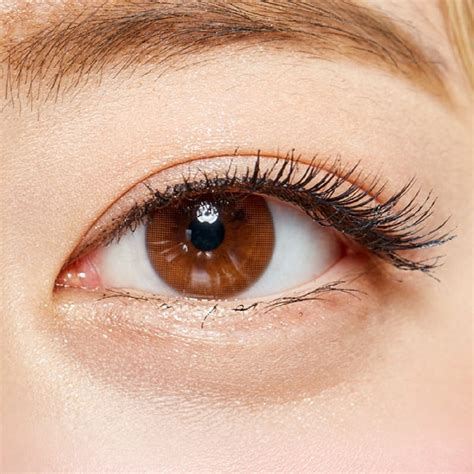 Olens Shining Pure Brown Natural Colored Contact Lenses From Korea