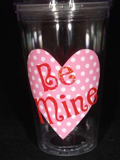 Personalized Valentine Tumbler - 16 ounce acrylic cup. $9 ...