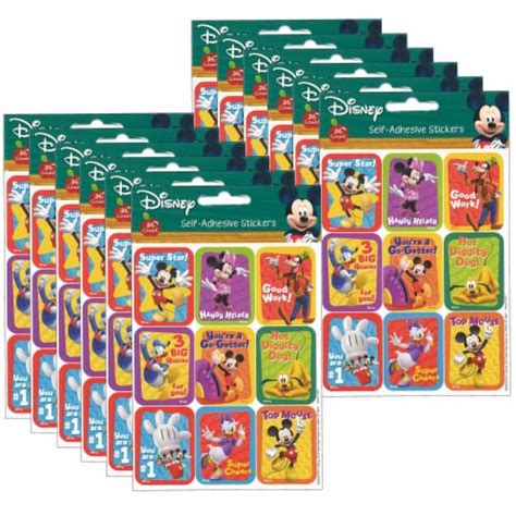 Eureka Mickey Mouse Clubhouse Motivational Giant Stickers 36 Per Pack