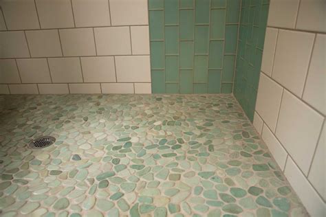 Sea Glass Shower Floor Tile Glass Designs