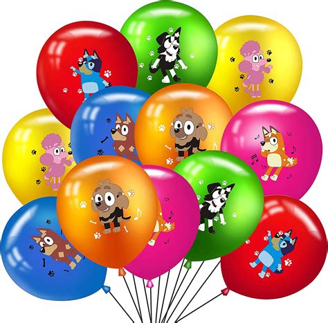 48pcs Bluey And Bingo Latex Balloons Party Supplies Ubuy South Africa