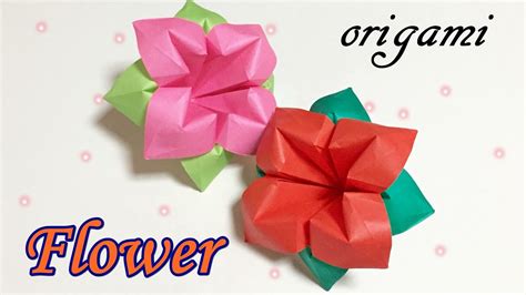 Super Easy Origami Flower Ladertera