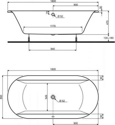 Cada Baie Ovala Incastrat 180x85 Cm Arad Eurofiber Industries Srl