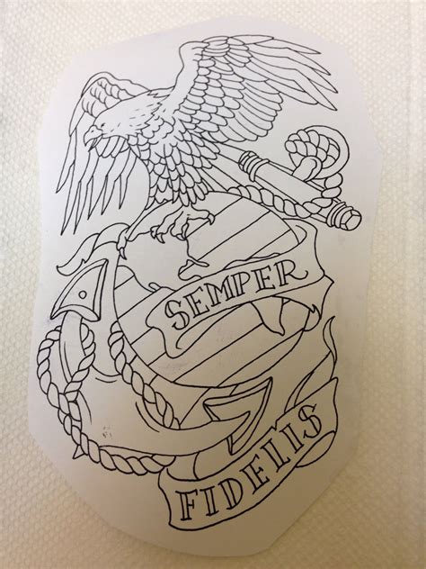 Usmc Print Usmc Tattoo Marine Tattoo Military Tattoos