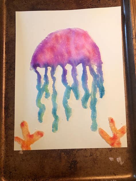 Salt Painting Jellyfish