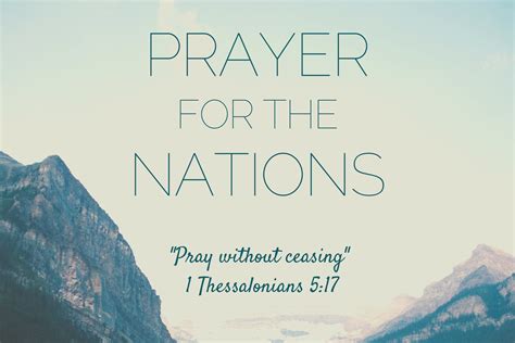 Prayer For The Nations Redeemer Church