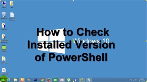 How To Check Installed Version Of Powershell Youtube