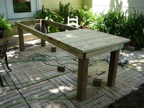Constructing Your Own Kitchen Table Rustic Style Outdoor Farmhouse