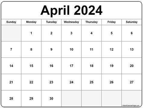 April Calendar 2022 Printable Printable Word Searches