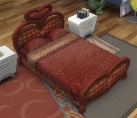 2 To 4 More Romantic Than You Double Bed By Biguglyhag At Simsworkshop