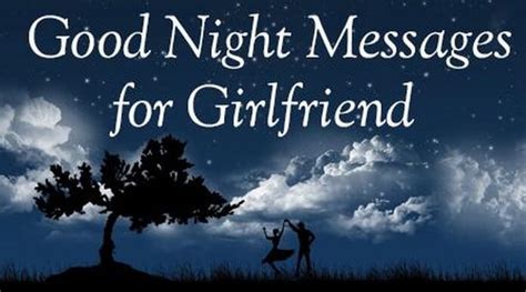 Good Night Messages For Girlfriend Cute Goodnight Text Message