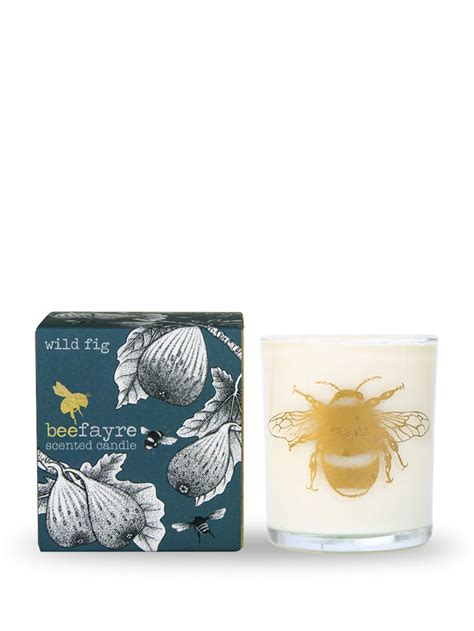 Bee Festive Winter Fig Large Candle Bee Fayre