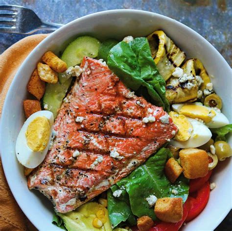 Perfect Grilled Salmon Salad With Summer Vegetables A Cook Named Rebecca